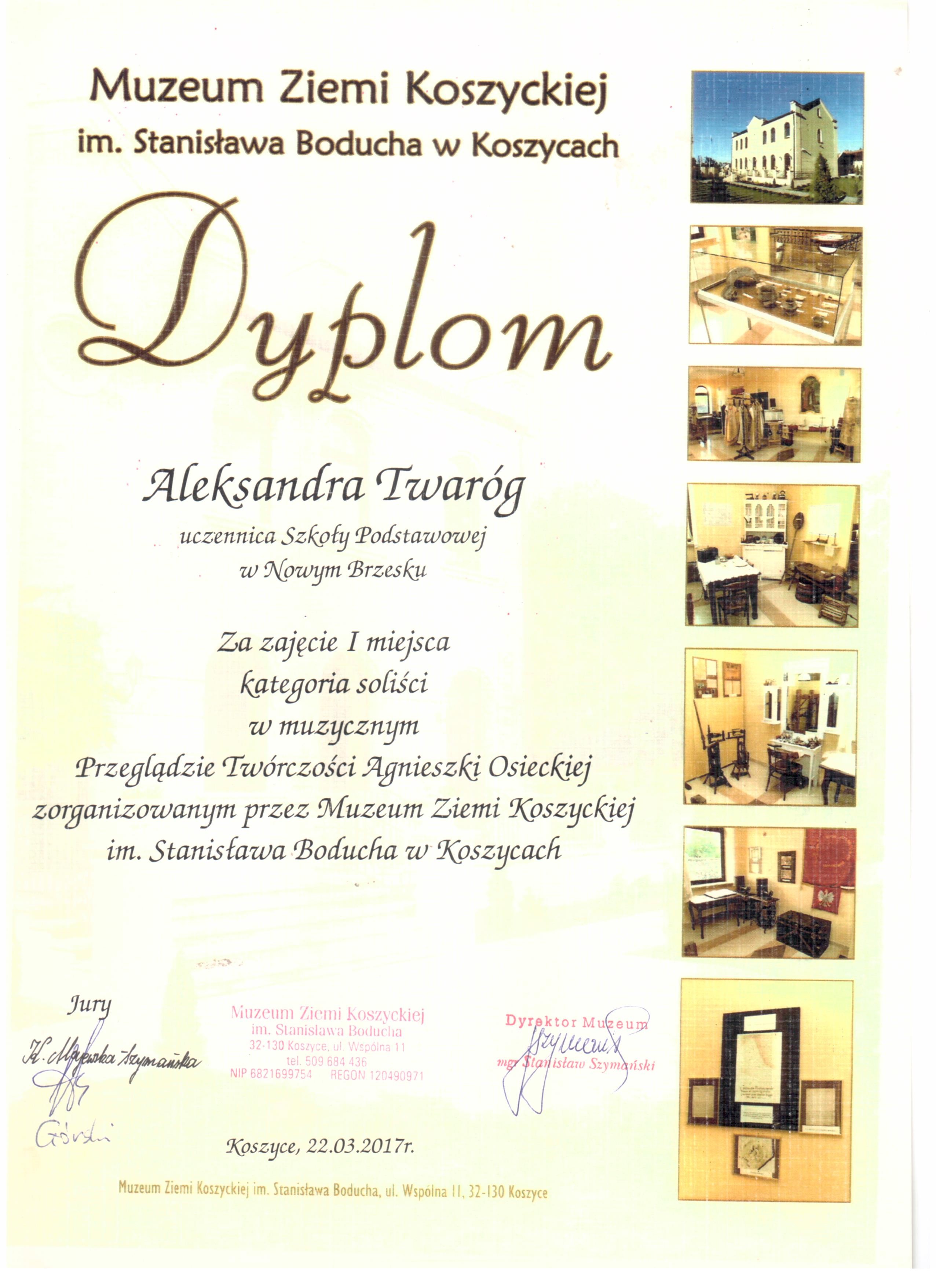 dyplom twaróg