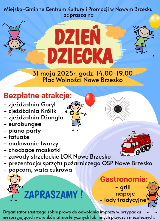 Dzień Dziecka 2025 plakat MGCKiP
