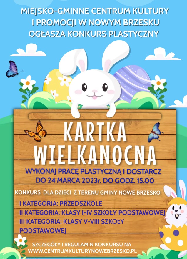 Plakat Konkurs Kartka Wielkanocna